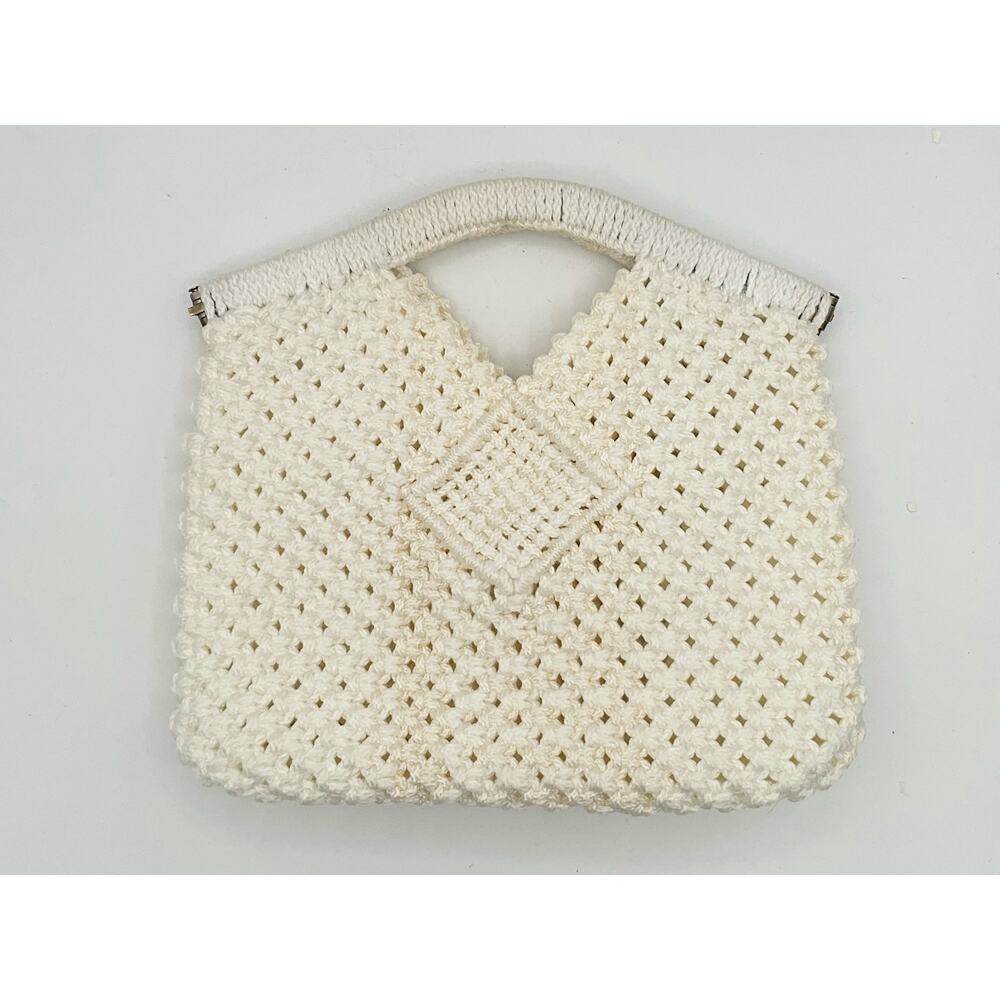 Vintage Macrame Purse Handbag Handmade in great condition